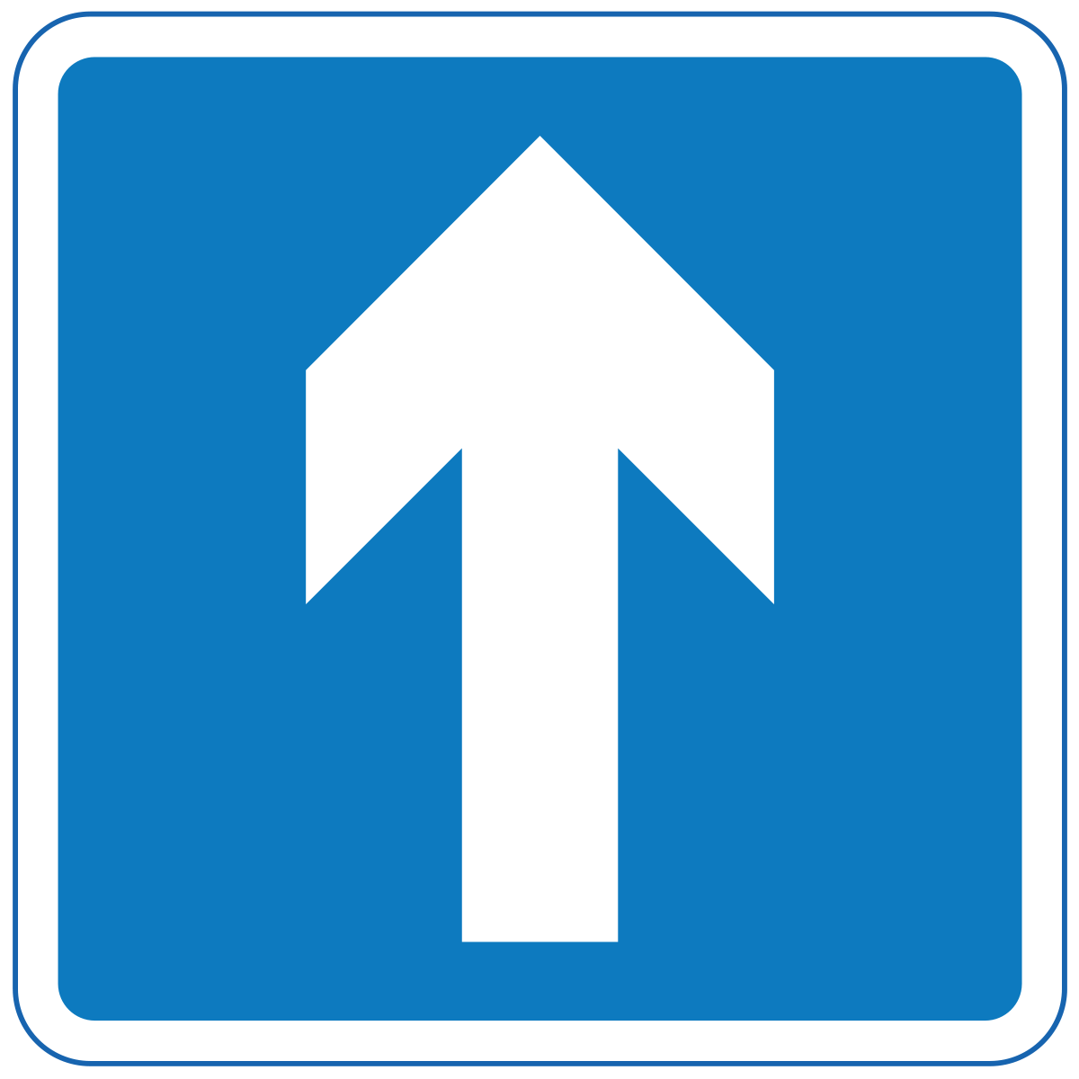 One way traffic ahead (Turning left and right is permitted)